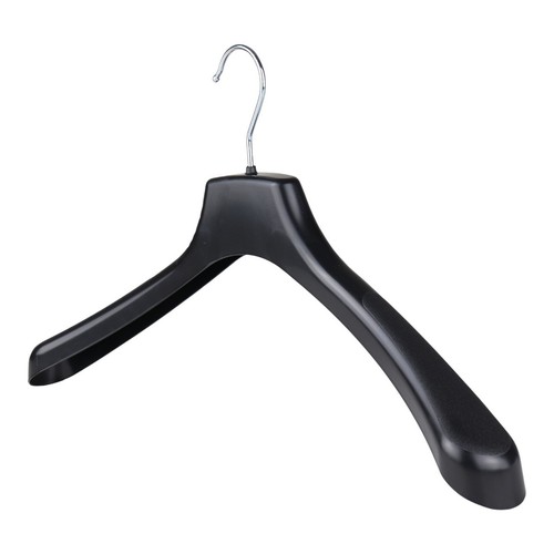 Black plastic jacket - black, hanger