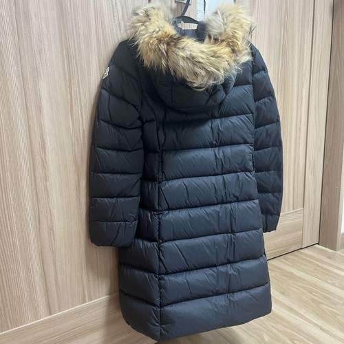 Moncler kids black coat with - black,