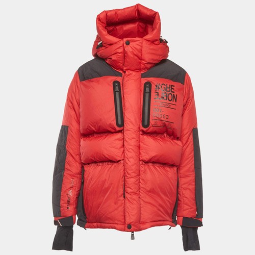 Moncler redblack nylon puffer - moncler,